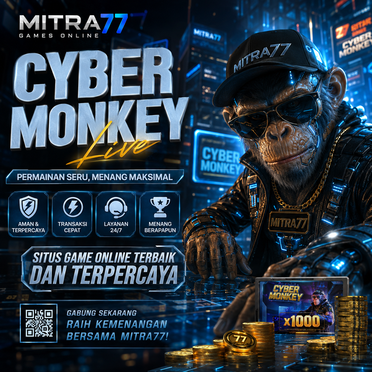 MITRA77 Games Online Cyber Monkey Terbaik Dan Terpercaya - WooCommerce eCommerce
